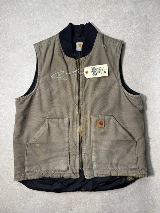 Size Large Vintage Carhartt Body Warmer Jacket Used (23.5x28)