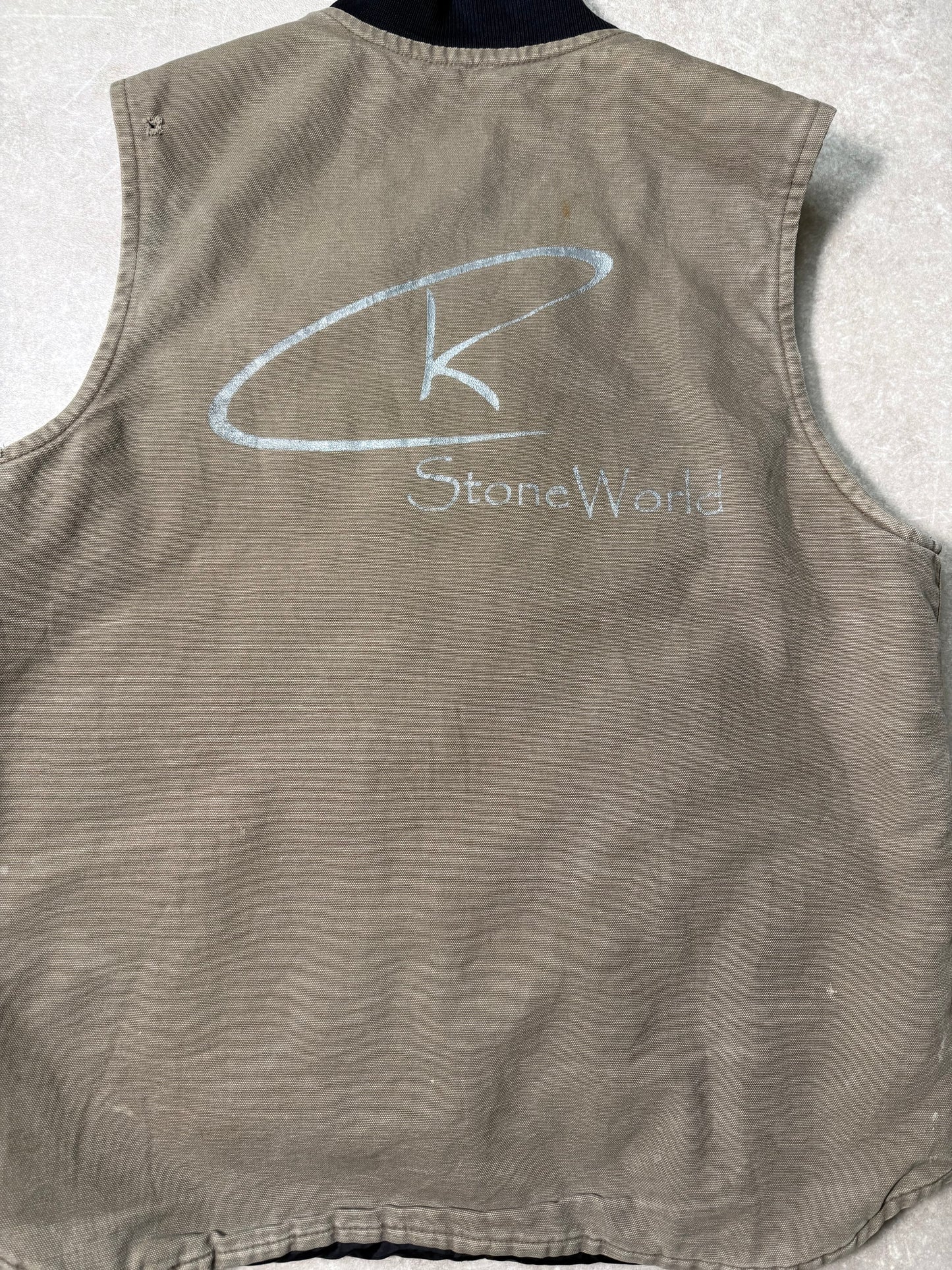 Size Large Vintage Carhartt Body Warmer Jacket Used (23.5x28)