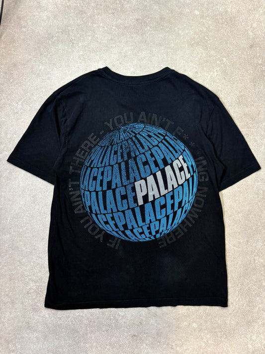 Palace Skateboards T-Shirt, Black Graphic - Used - Large (21x28)